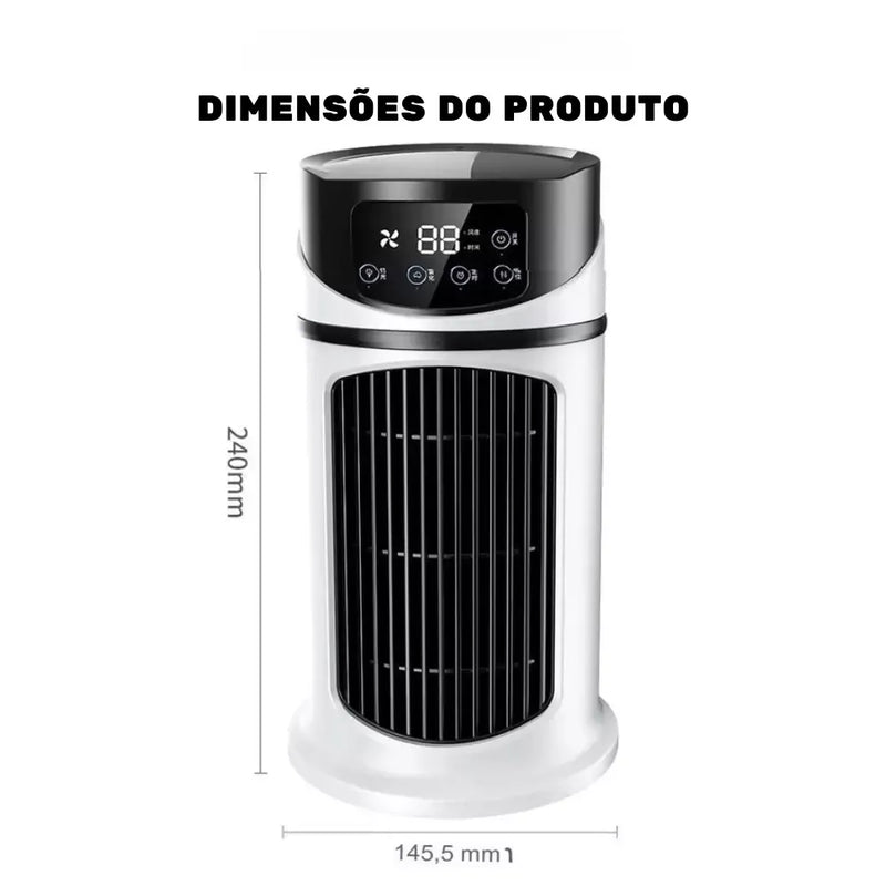 Kit 2 JеtАir Turbo - Ar Condicionado Portátil Bivolt 4 em 1 - Refrigerador Silencioso