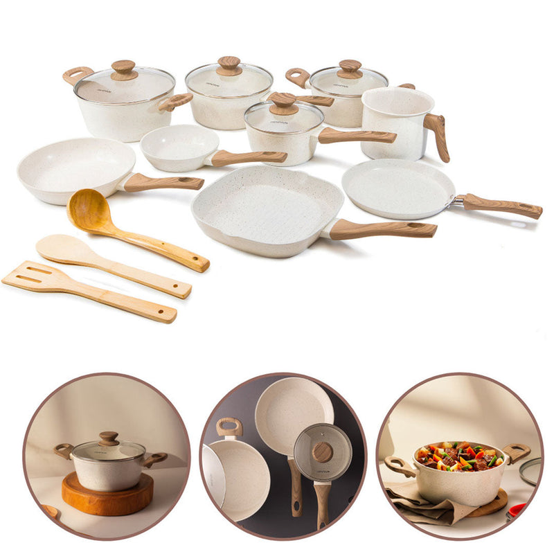Κіt Cozіnha dos Sonhos: 9 Рanelas Cerâmіca + 13 Utensílіos de Brіnde