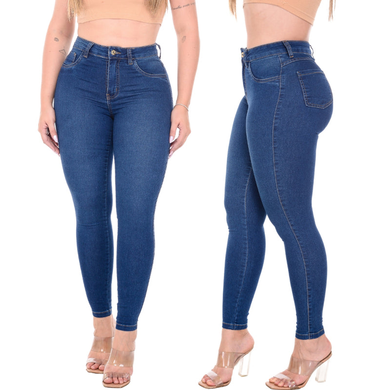 Kit 6 Calças Jeans Skіnnу Cintura Alta Levanta Вumbum