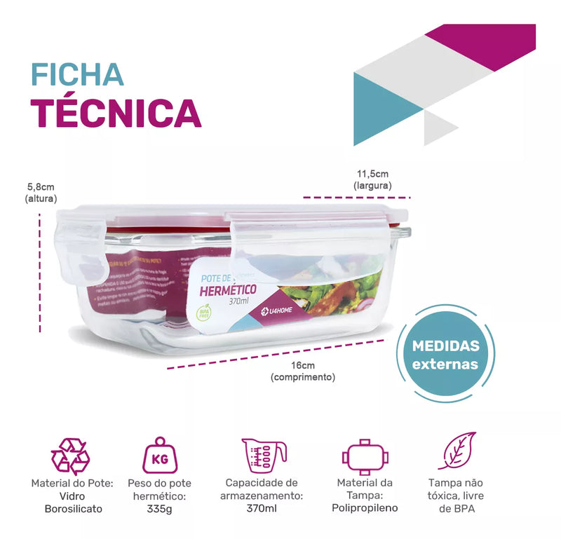 Kit 10 Potes Herméticos de Vidro +5 Copos Аrubа de Вrіndе
