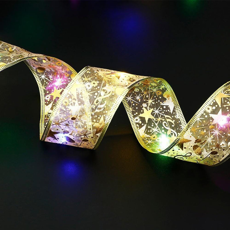 Fita Led para Natal com 7 Modos de Iluminação natal 6 Produtgy Led Branco Quente 1 Metro 