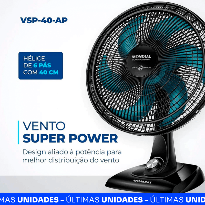 Ventilador Turbo Silencioso Моndіаl - Compre 1 Leve 2